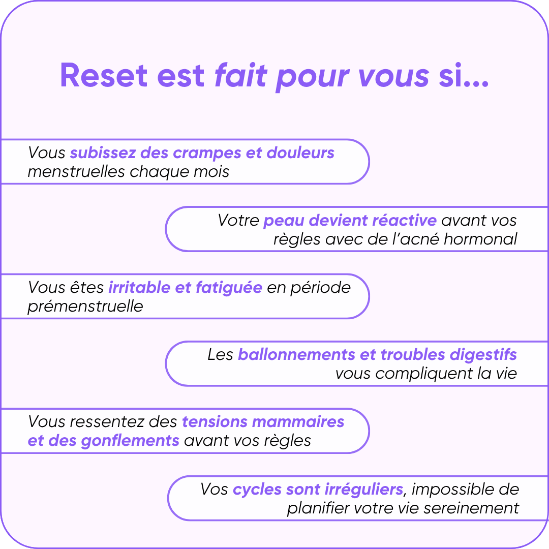 RESET - Cure Syndrome Prémenstruel